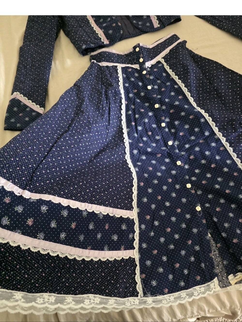 VINTAGE GUNNE SAX JACKET With MATCHING SKIRT Gunnies - Picture 9 of 16